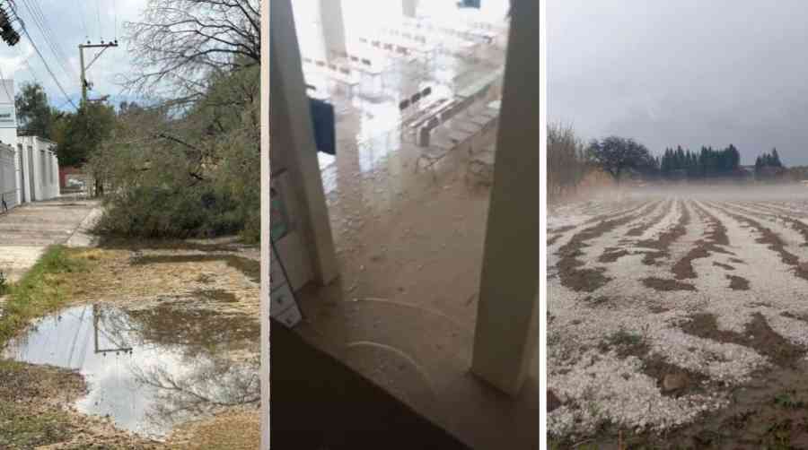 Los estragos urbanos en Tarija: Granizada obstruyó drenajes e inundó el HRSJD