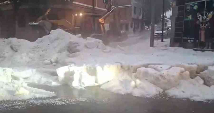 Intensa lluvia y granizo causa estragos en diferentes zonas de Tarija