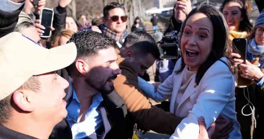 Trump recibe a María Corina Machado en la Casa Blanca