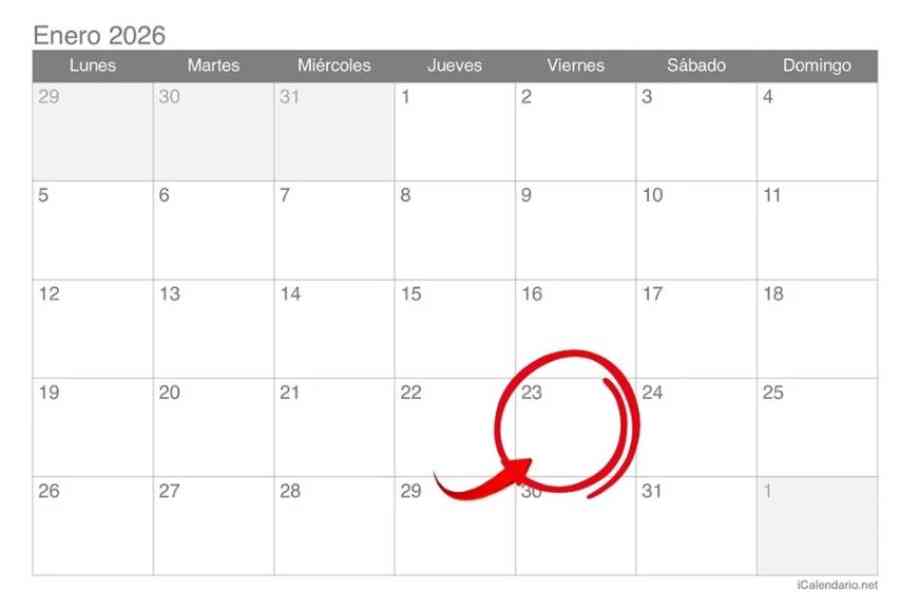 Trasladan el feriado del 22 de enero para el viernes 23