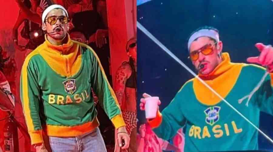 Bad Bunny rindió tributo a Pelé en su concierto