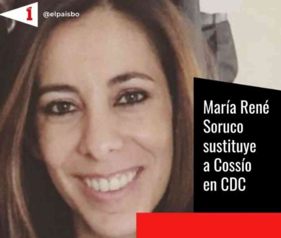 María René Soruco sustituye a Mario Cossío en CDC